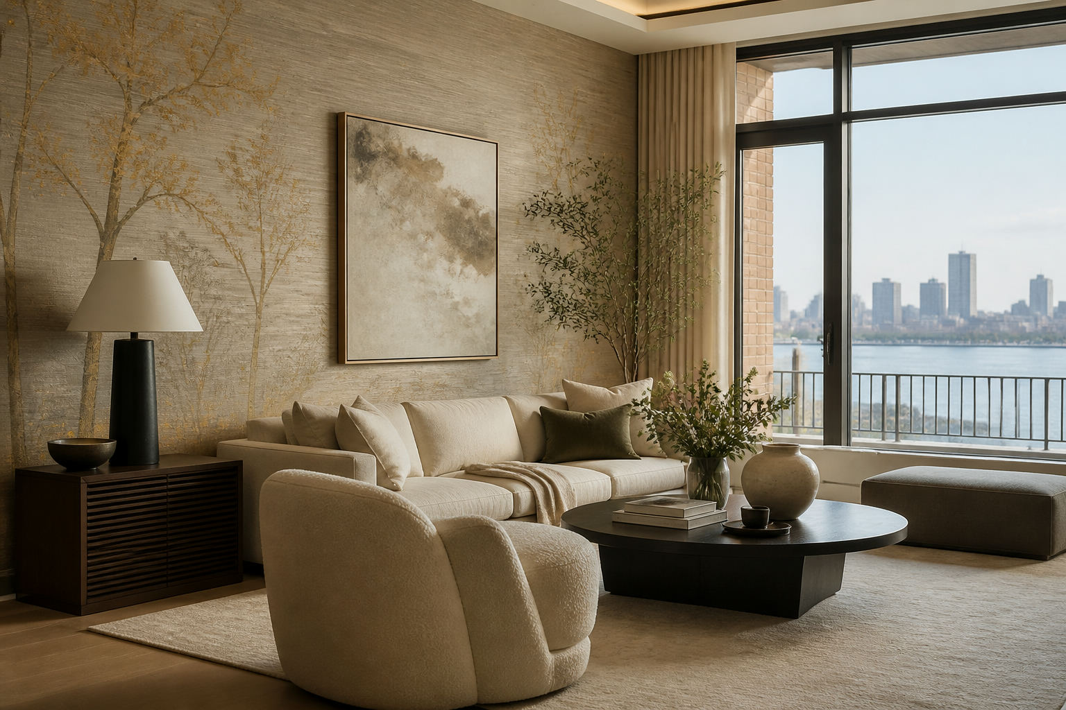 Wallpaper & Painting for Waterfront Luxury in Hoboken, NJ