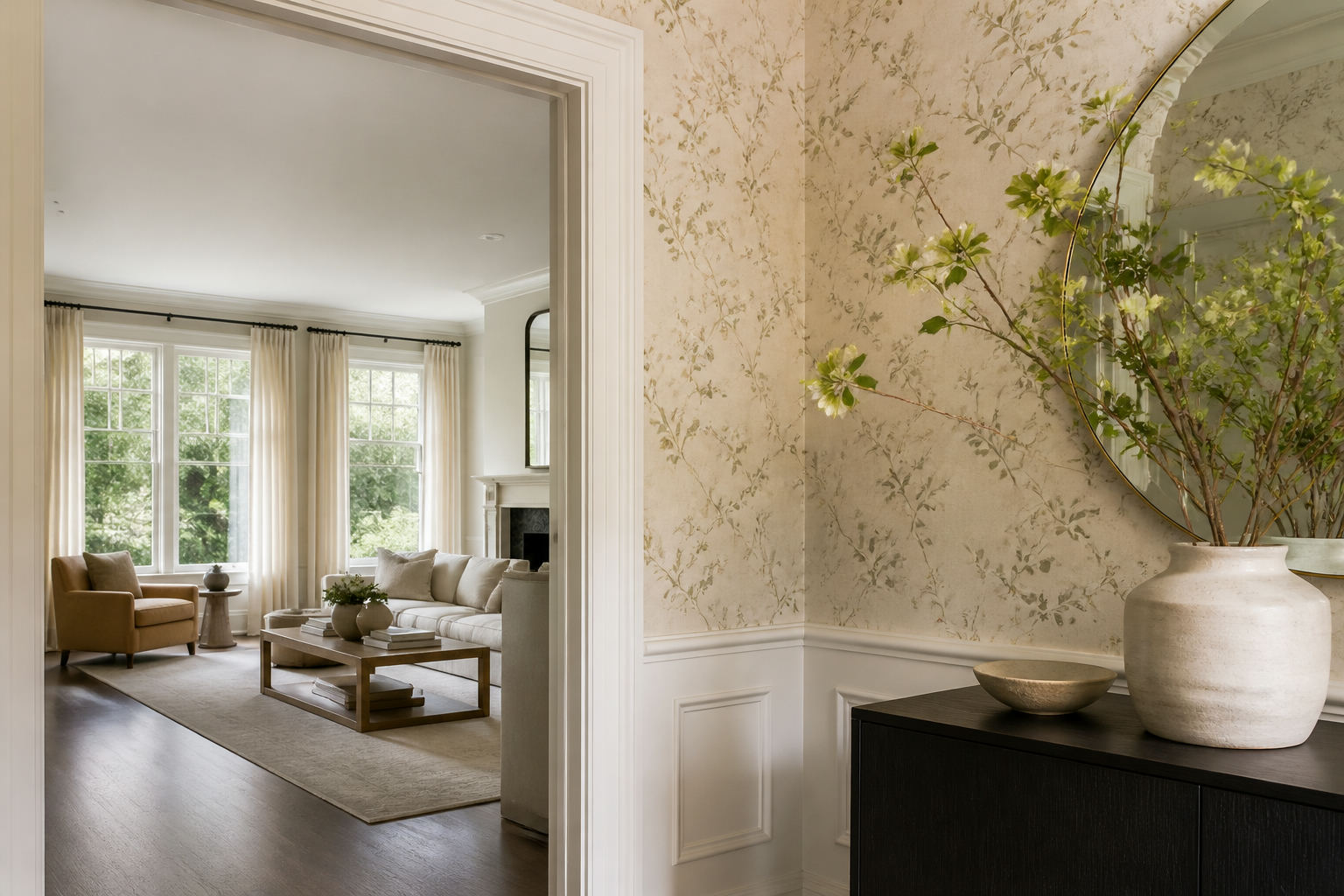 Transforming Montclair Homes with Bespoke Luxury Wallpaper & Artisan Painting