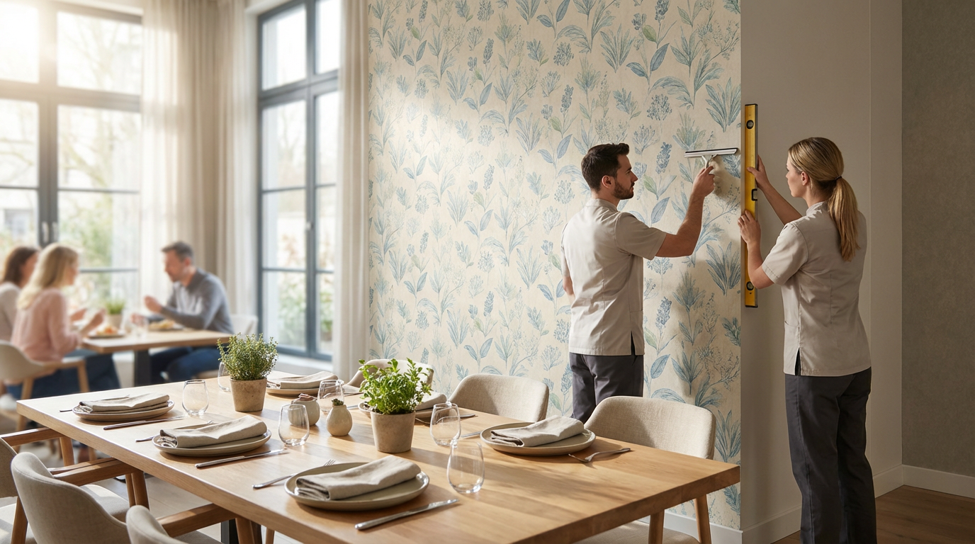 Elevating Commercial Spaces: Precision Wallpaper Installation in Clifton, NJ