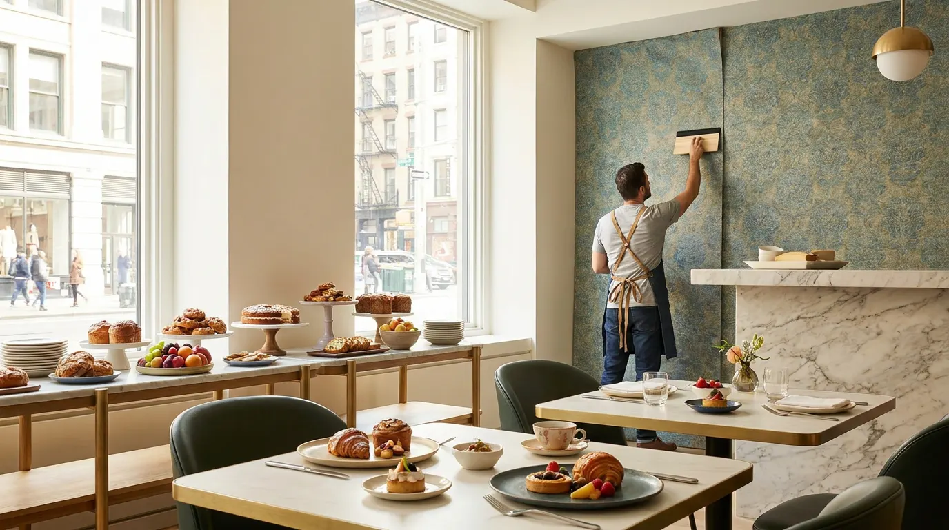 Commercial Wallpaper Installation NYC: Boutique & Business