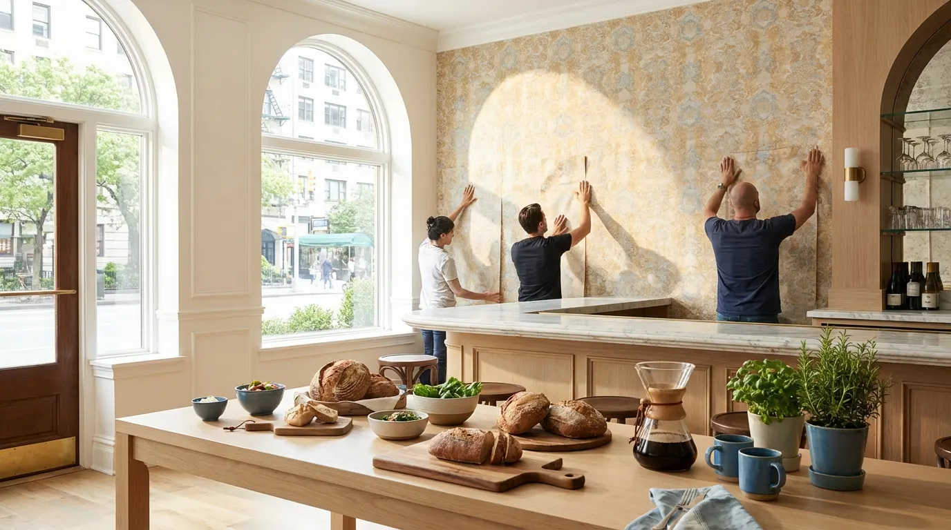Commercial Wallpaper Installation NYC: Precision Finishing for Luxury Brands