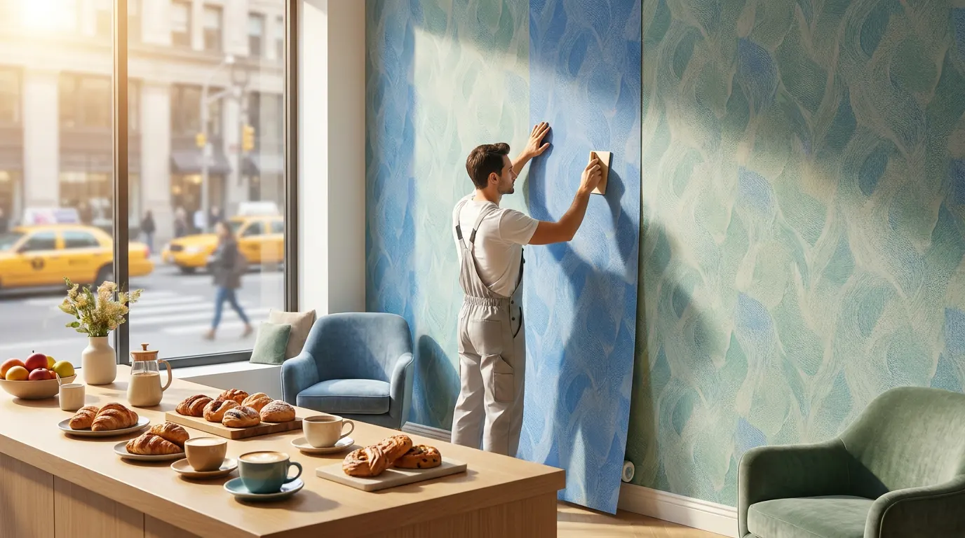 Commercial Wallpaper Installation NYC: Luxury Finishes for Boutique & Business
